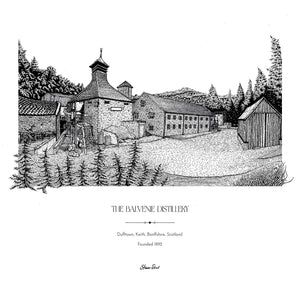 The Balvenie Kiln & Maltings Illustration