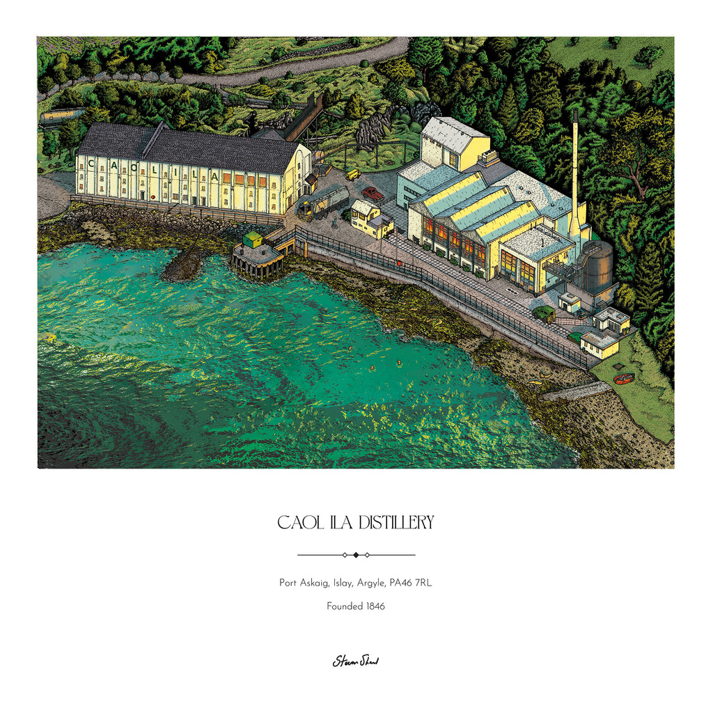 Caol Ila Distillery Isometric - Illustration
