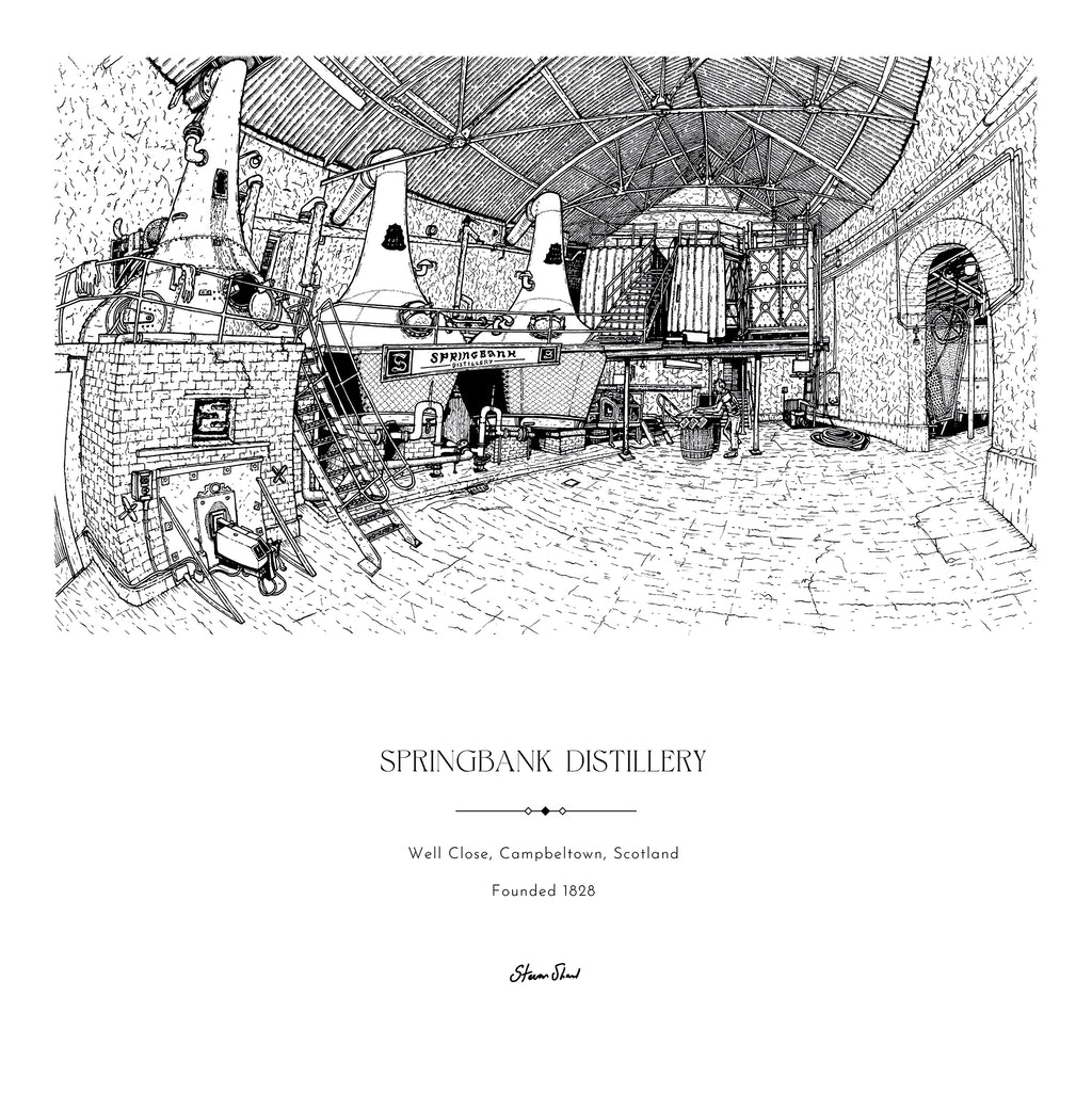 Springbank Distillery Still House llustration