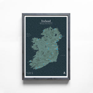 Matte Ireland Distillery Map